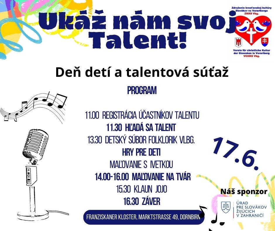 Deň detí a Talentová súťaž 2023 Dornbirn - 3. ročník