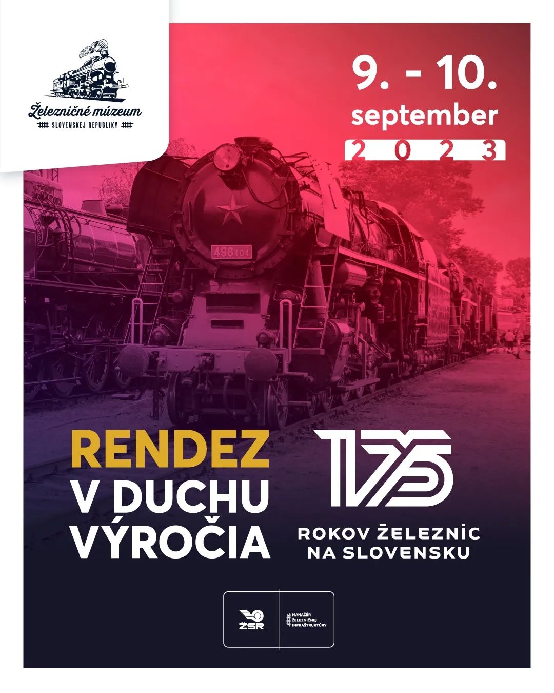 Rendez 2023 - 175 rokov železníc na Slovensku 2023 Bratislava - 23. celoslovenský zraz historických železničných vozidiel