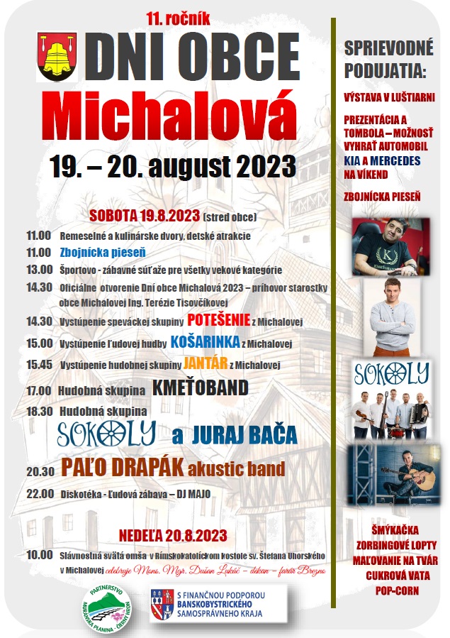 Dni obce Michalová 2023