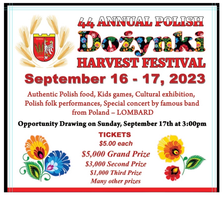 Polish Harvest Festival / Polish harvest festival 2023 Los Angeles - vystpenie folklrnych skupn Karicka a Podkovicka zo San Diego 
