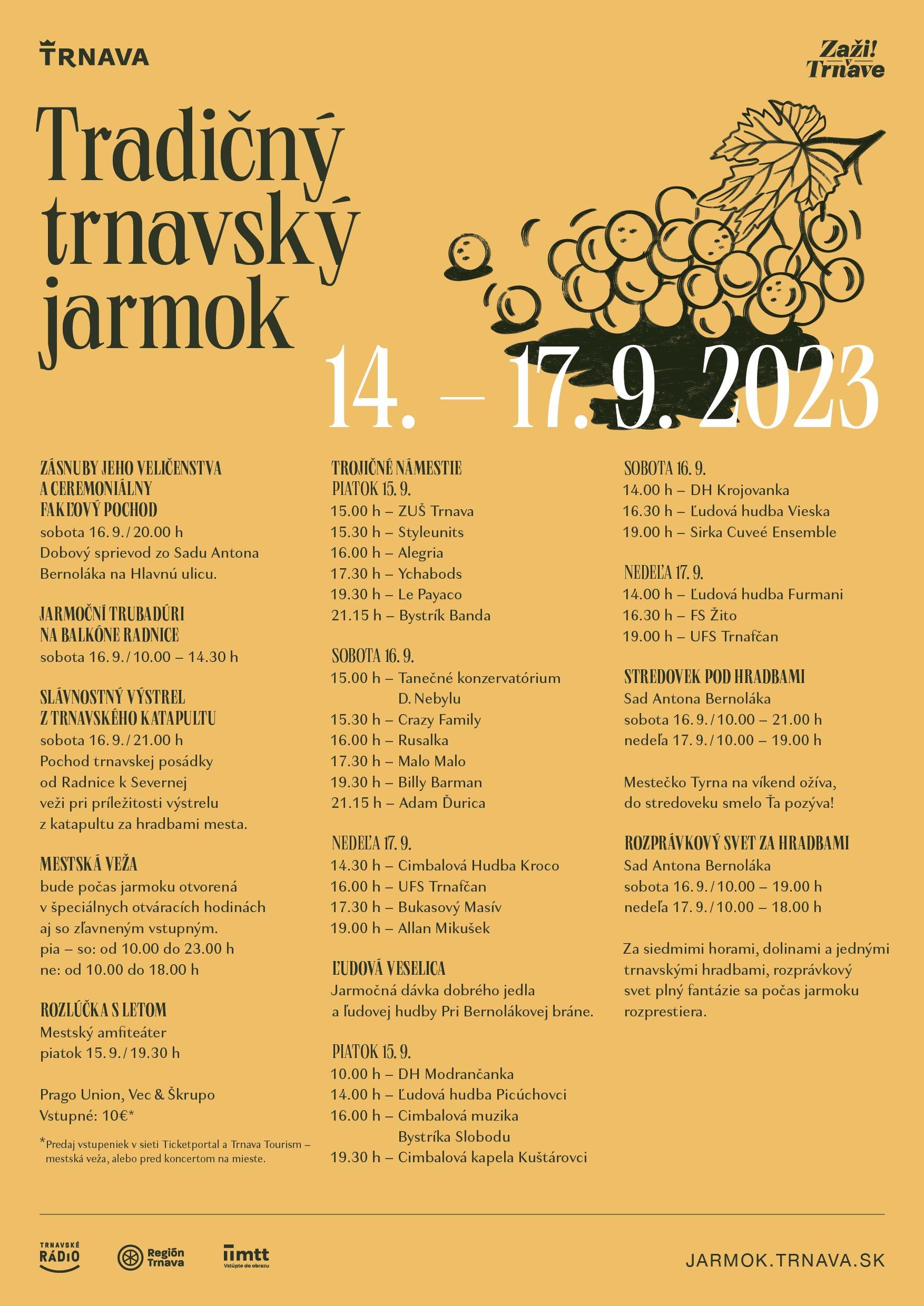 Tradičný trnavský jarmok 2023 Trnava