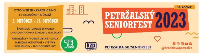 Petržalský seniorfest 2023 Petržalka - 16. ročník