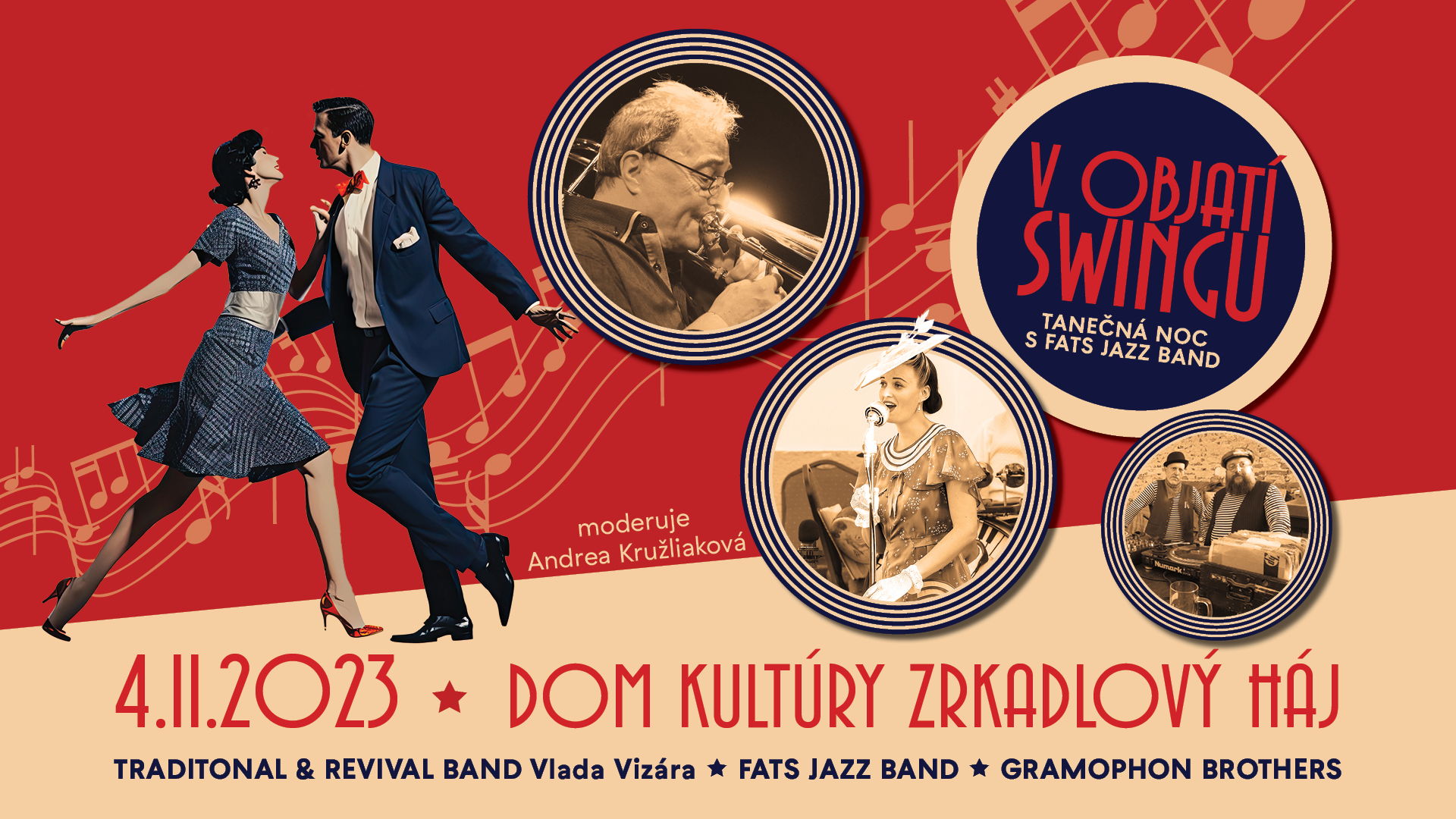 V objat SWINGU - Tanen noc s Fats jazz  band 2023 Petralka