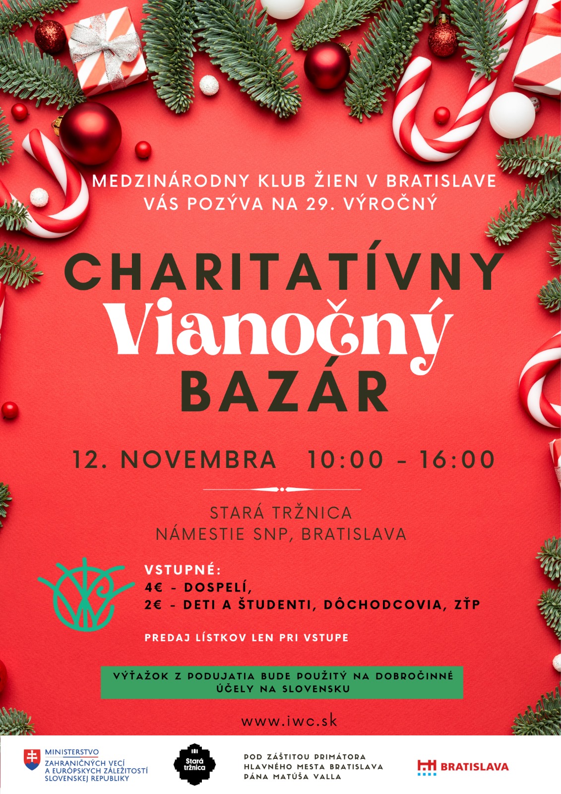 IWCB Christmas Bazaar - Vianon Bazr Medzinrodnho Klubu ien 2023 Bratislava - 29. ronk