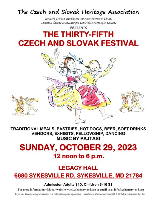 The Thirty-Fifth Czech and Slovak Festival / 35. esk a slovensk festival 2023 Baltimore