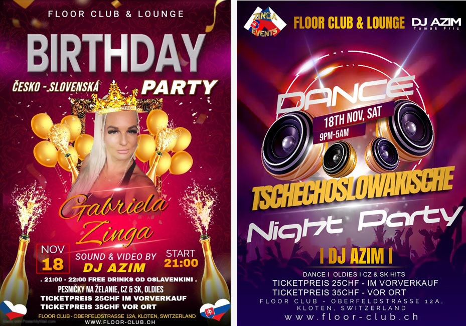 Tschecho-Slowakische night Party / �esko-Slovensk� no�n� p�rty 2023 Kloten