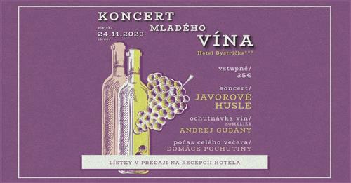 Koncert mladého vína 2023 Bystrička