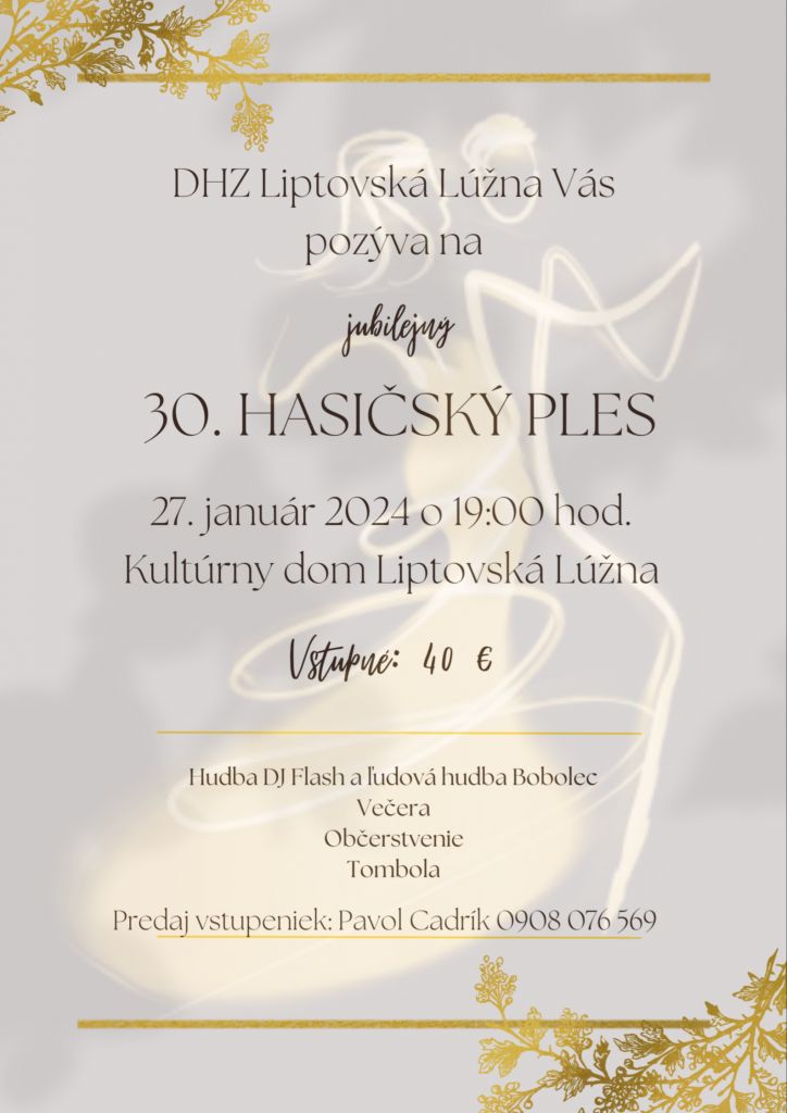 XXX. Hasisk ples 2023 Liptovsk Lna