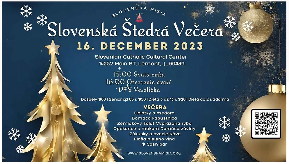 Slovensk tedr Veera | Slovak Christmas Eve Dinner 2023 Illinois
