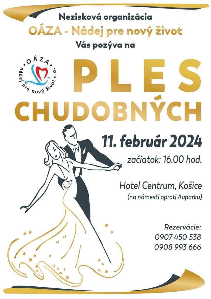 Ples chudobných 2024 Košice