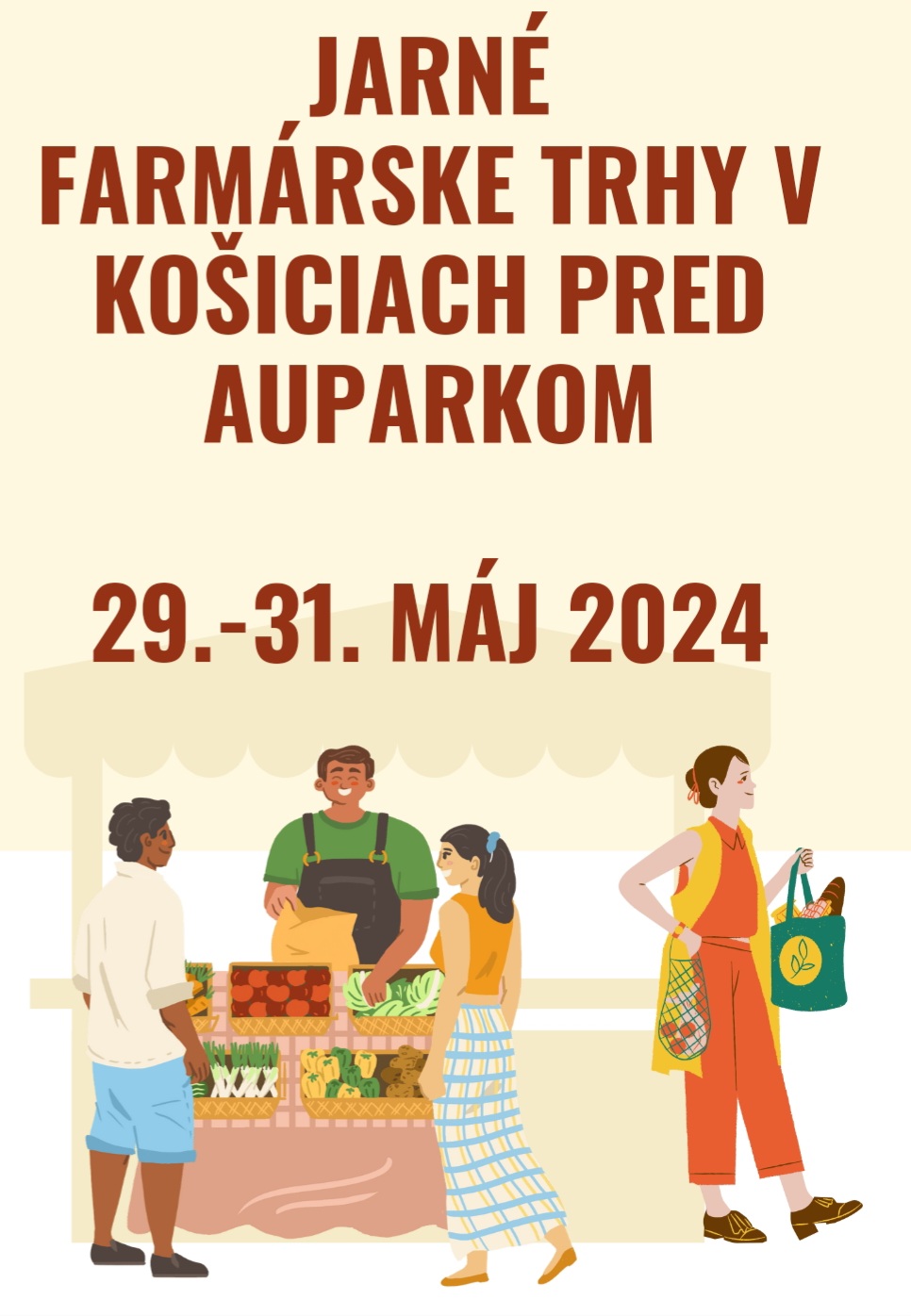 Farmárske trhy pred Auparkom v Košiciach 2024 -  3.ročník
