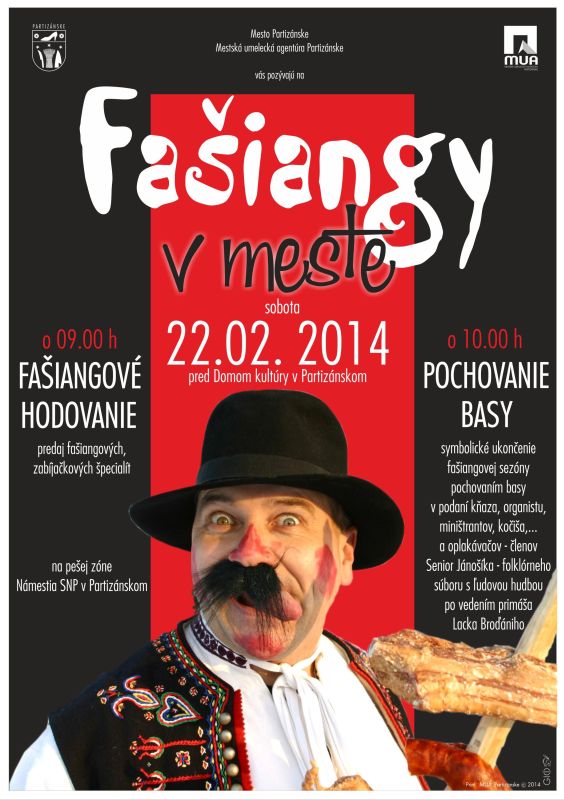 Fa�iangy v meste Partiz�nske 2014
