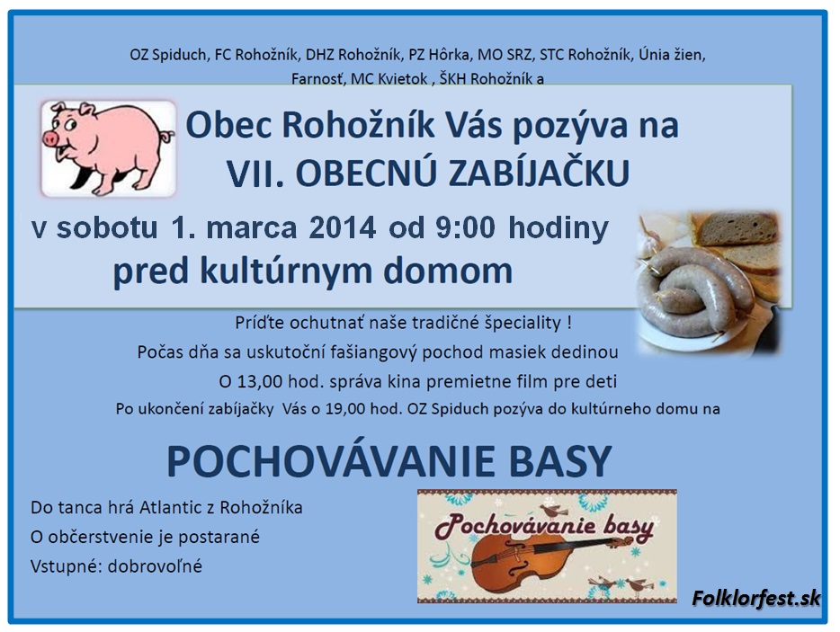     Obecn zabjaka - Pochovvanie basy Rohonk 2014 -7. ronk