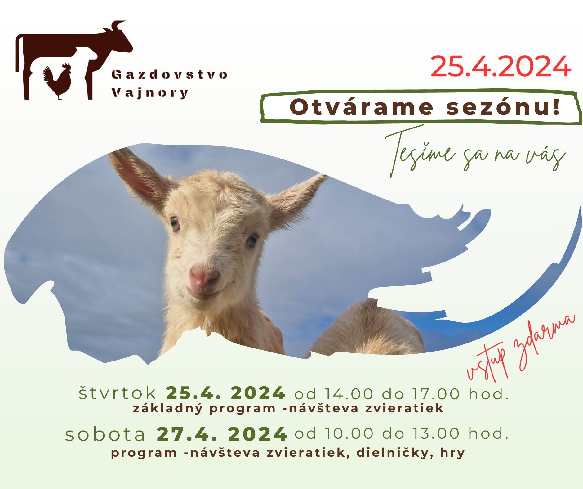 Otvorenie sez�ny - Gazdovstvo Vajnory 2024 Vajnory