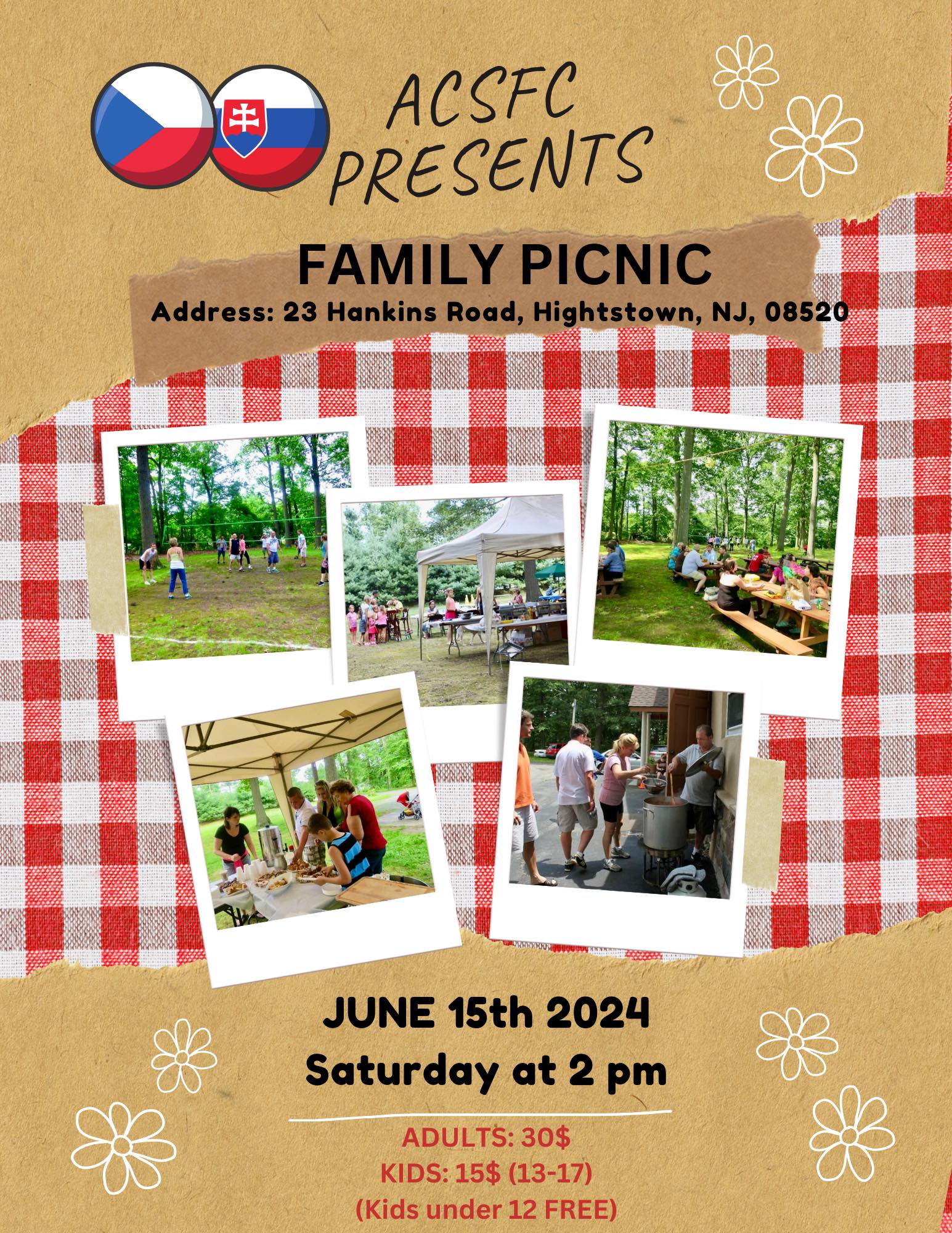 Family picnic 2024 New Jersey Hightstown, New Jersey, USA. Folklorfest.sk Podujatia na