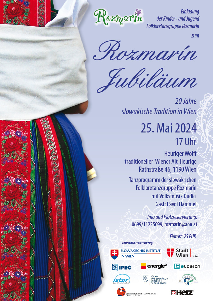 Rozmarn - Jubilejnch 20 rokov slovenskch tradci vo Viedni 2024 / Rozmarn-Jubilum - 20 Jahre slowakische Tradition in Wien 2024
