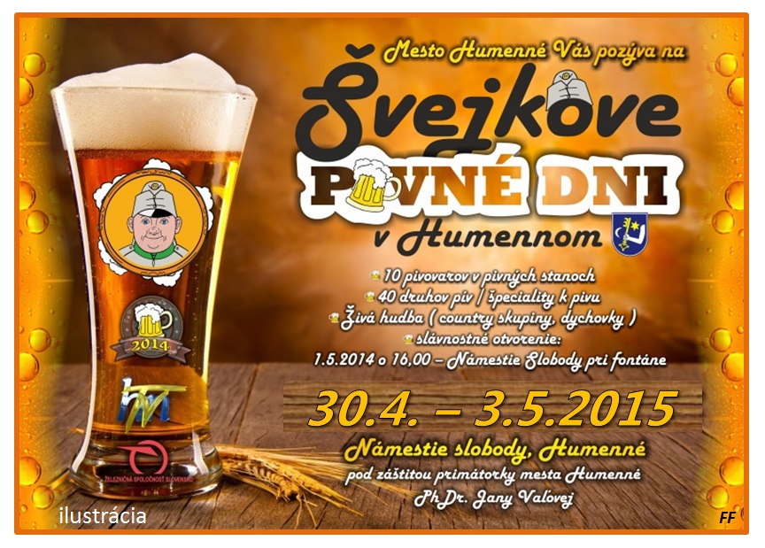 Švejkove pivné dni v Humennom 2015 - 2. ročník