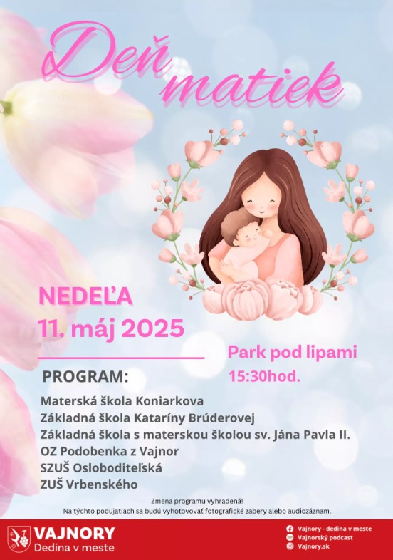 De matiek 2025 Vajnory