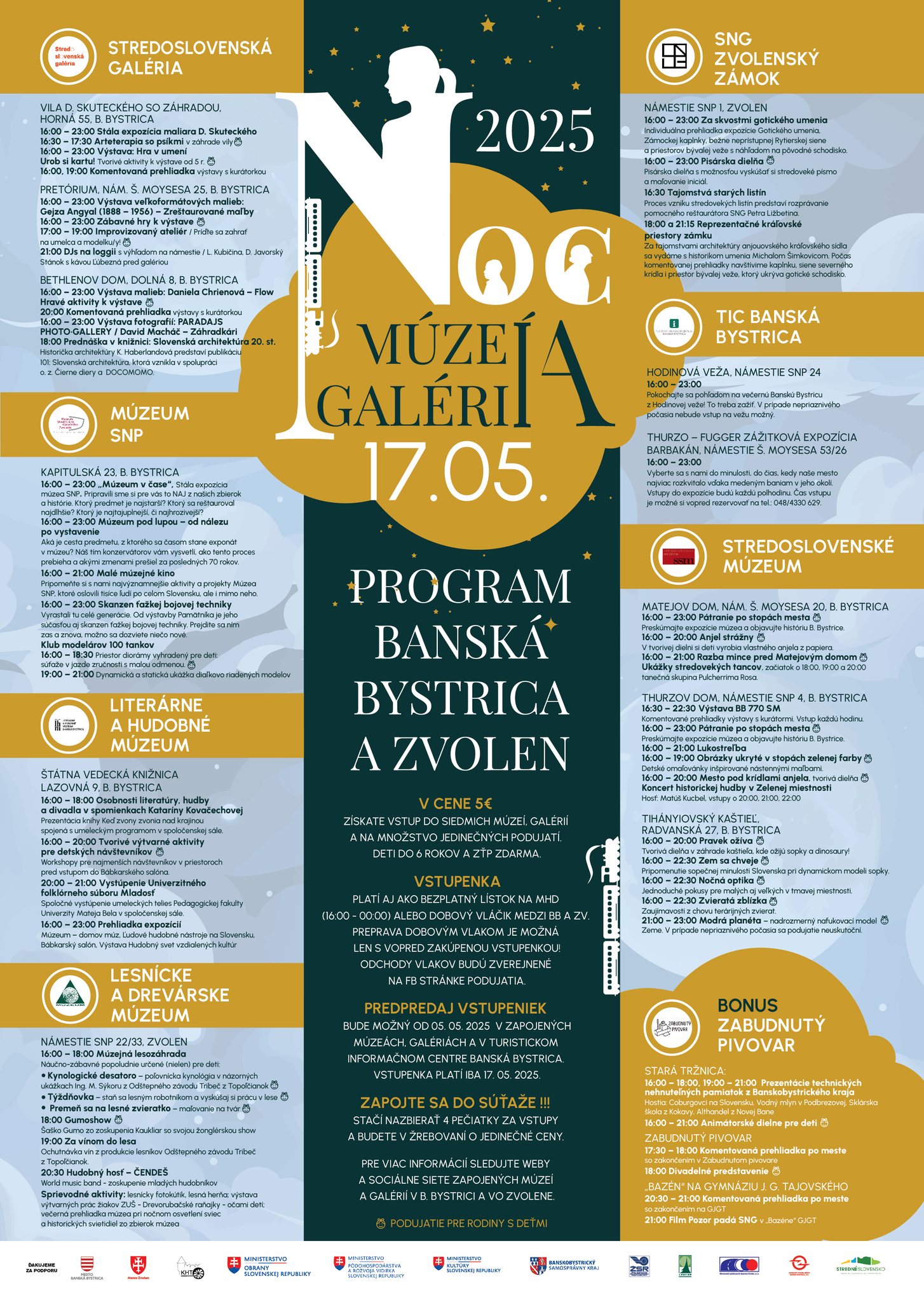 Noc mze a galri v BB kraji 2025 Bansk bystrica a Zvolen