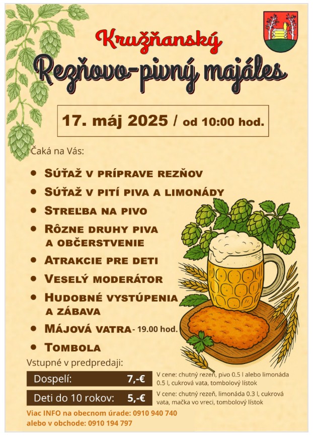 Kruansk rezovo-pivn majles 2025 Kruno - sae v prprave rezov a v pit piva a limondy