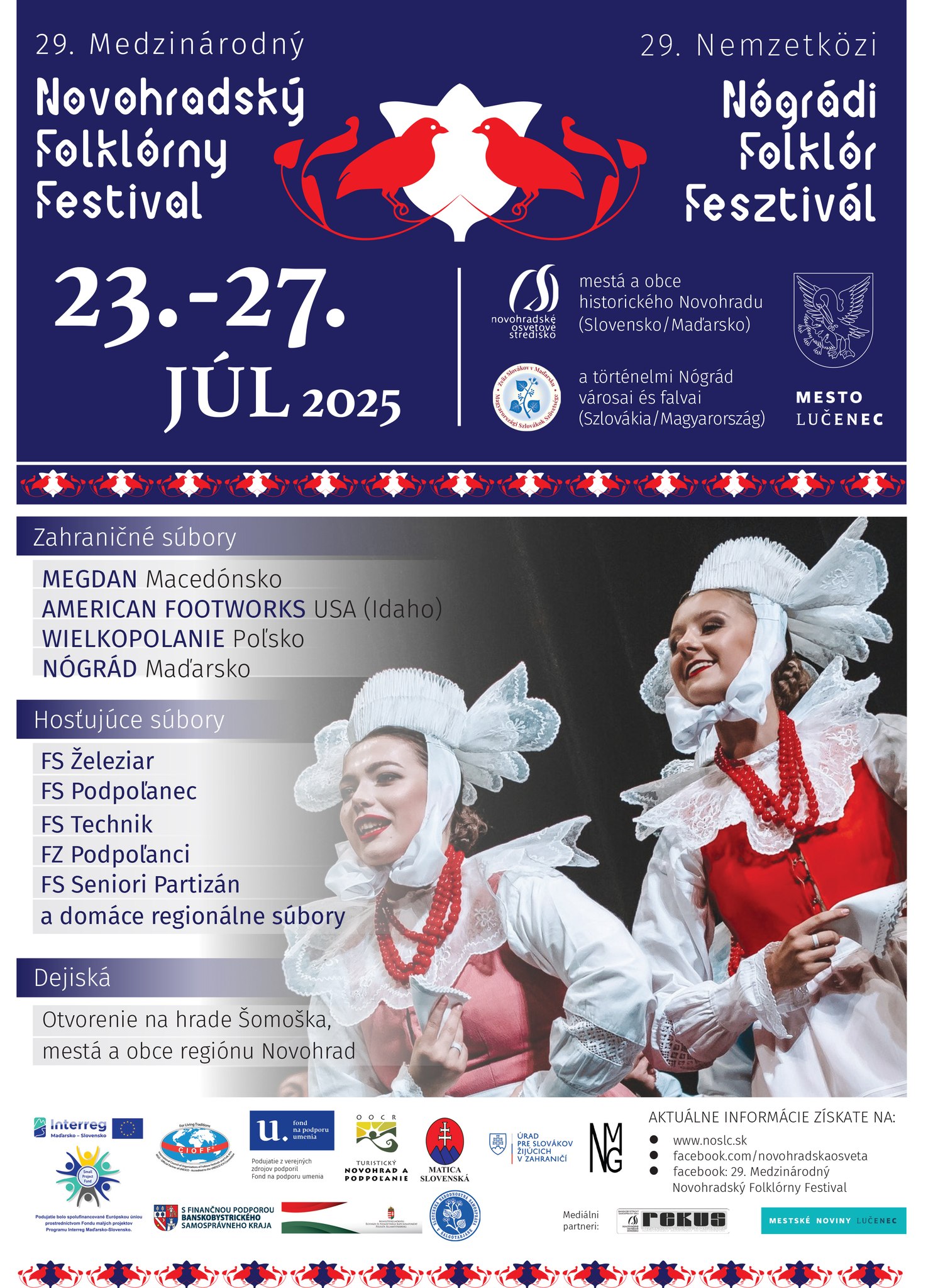 29. Novohradsk folklrny festival 2025 Luenec