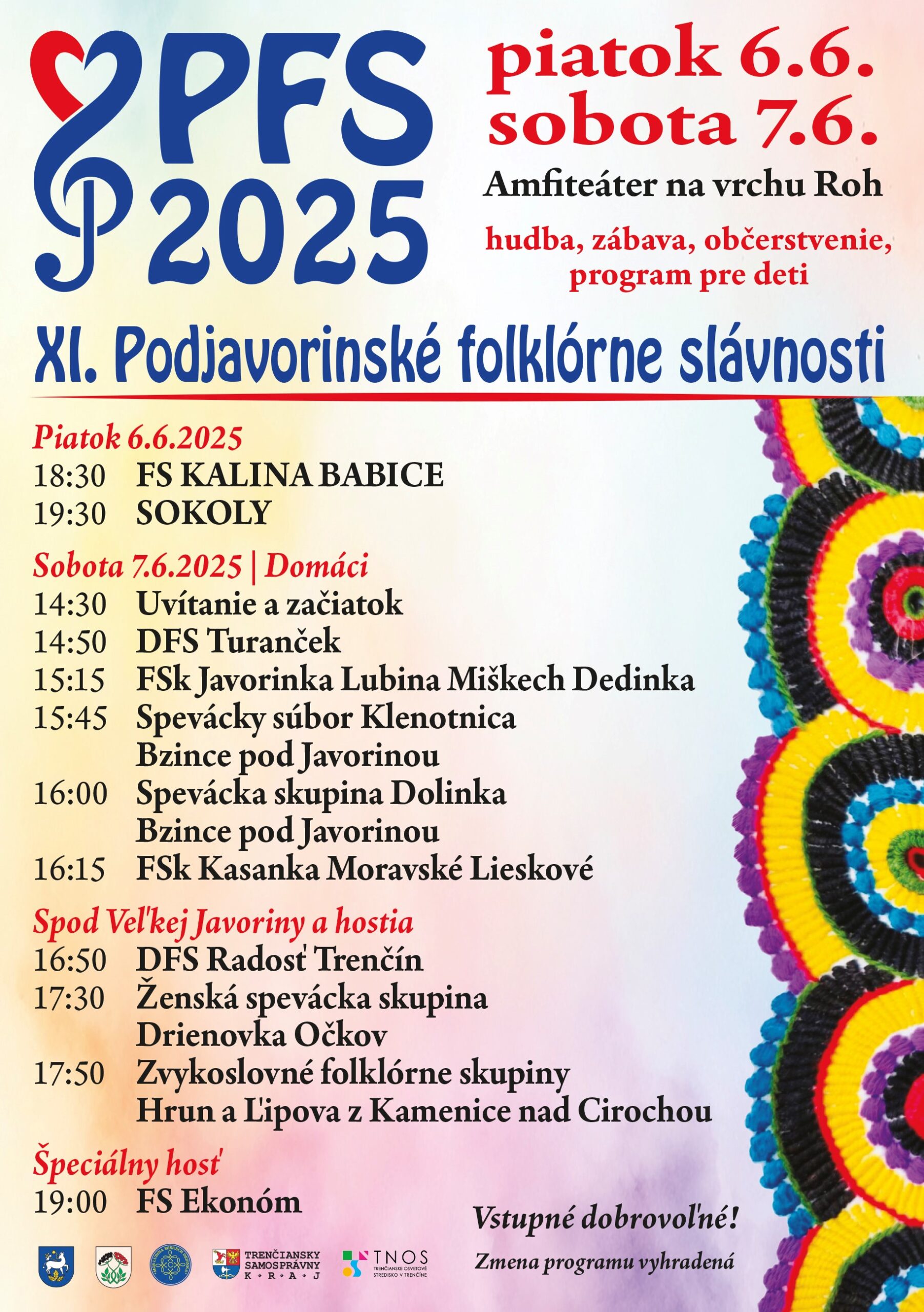 XI. Podjavorinsk� folkl�rne sl�vnosti 2025 Bzince pod Javorinou