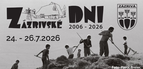 Zázrivské dni 2026 Zázrivá - 20.ročník