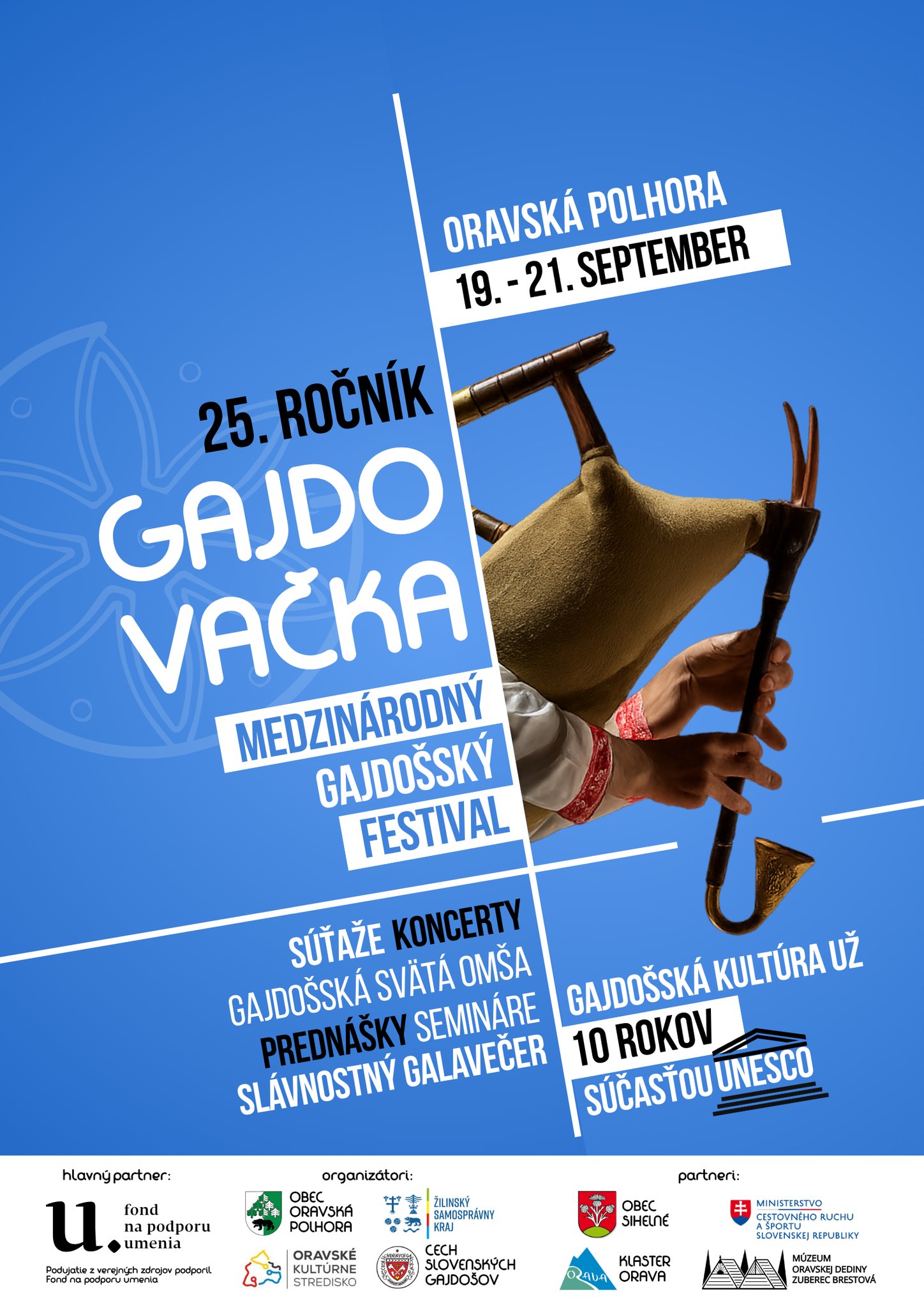 Gajdova�ka 2025 Oravsk� Polhora - 25. ro�n�k medzin�rodn�ho festivalu gajdo�skej kult�ry