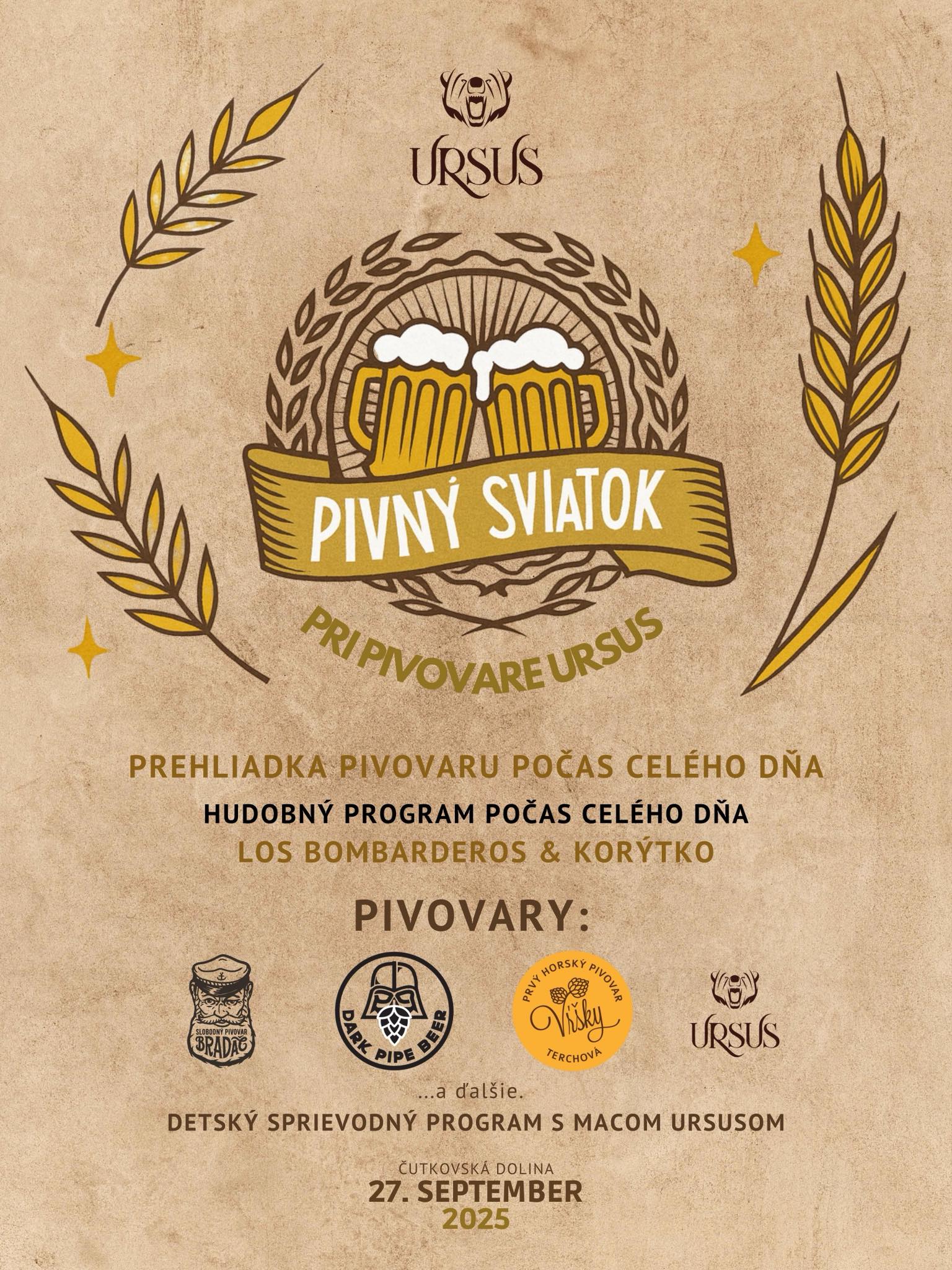 Pivný sviatok v Pivovare Ursus 2025 Čutkovská dolina