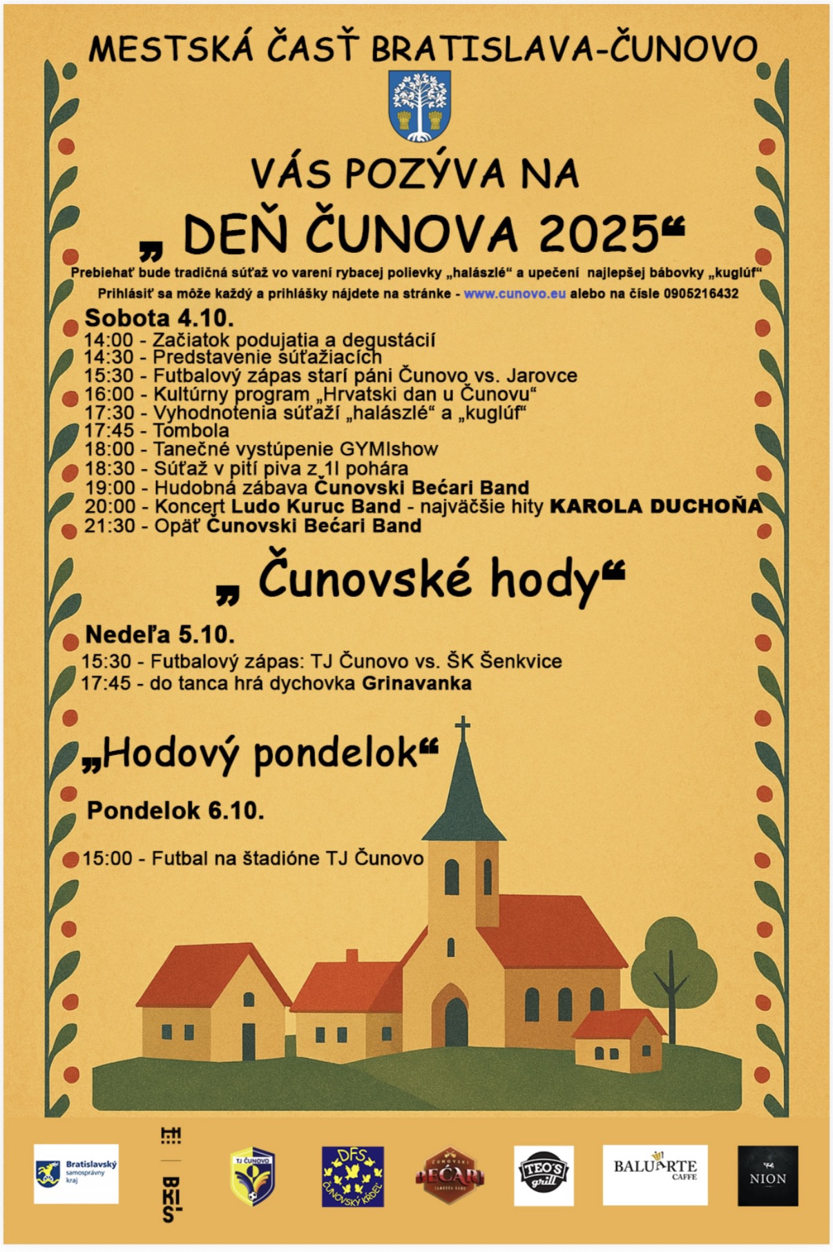 De� �u�ova a �u�ovsk� hody 2025 �unovo - s��a� vo varen� rybacej polievky 