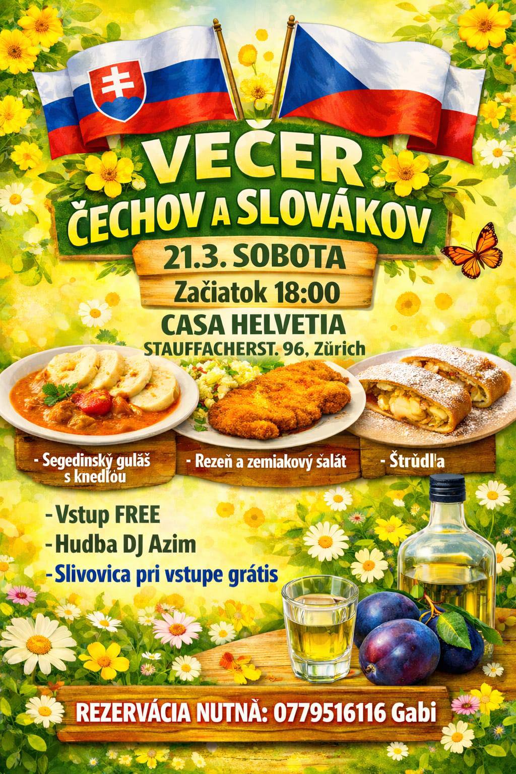 Ve�er �echov a Slov�kov 2026 Z�rich
