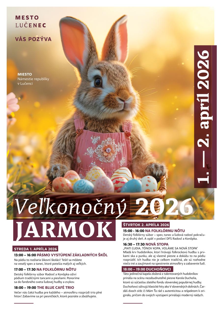 Veľkonočný jarmok 2026 Lučenec