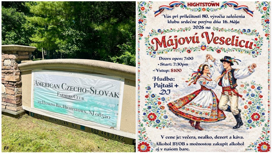 M�jov� Veselica 2026 New Jersey - 80. v�ro�ia zalo�enia n�ho American Czecho-Slovak Farmer's Clubu