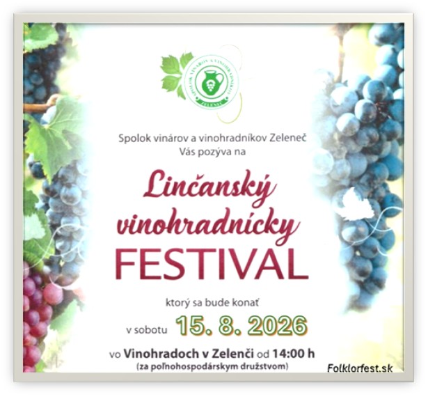 Lin�ansk� vinohradn�cky festival 2026 Zelene�