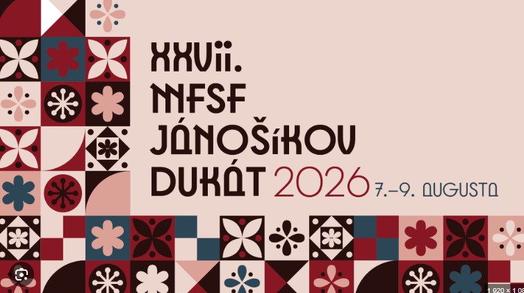 J�no��kov duk�t 2026 Ro�nov pod Radho�t�m - 27. ro�n�k Medzin�rodn� festival slovensk�ho folkl�ru 