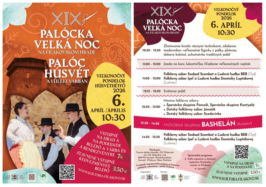 XIX. Pal�cka Ve�k� noc na Fi�akovskom hrade 2026 Fi�akovo - 19. ro�n�k