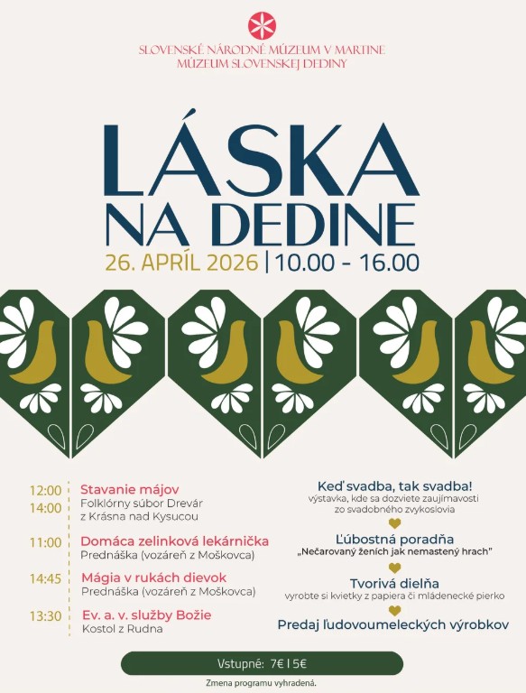 L�ska na dedine 2026 Martin