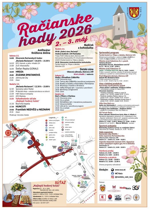 Ra�ianske hody 2026 Ra�a a s��a� o Najlep�� hodov� kol��