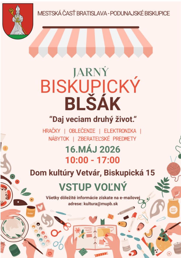 Jarn� biskupick� bl��k 2026 Podunajsk� Biskupice