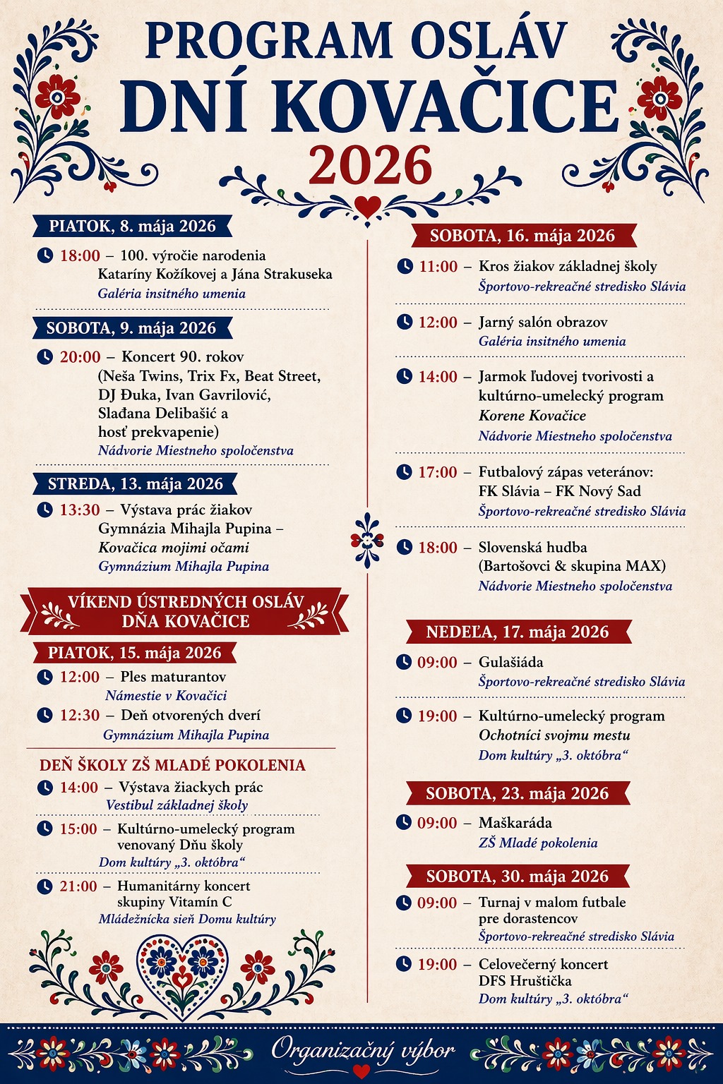 Dni Kova�ice 2026 Kova�ica