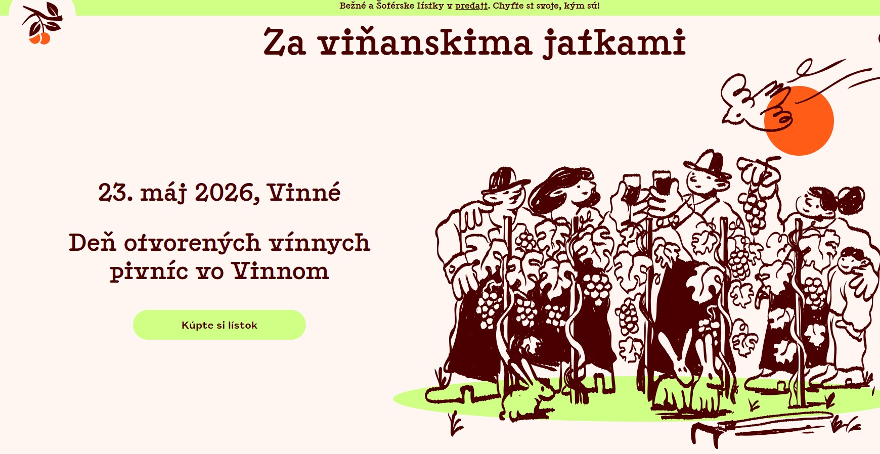 Za vi�anskima jatkami 2026 Vinn� - 7. ro�n�k De� otvoren�ch v�nnych pivn�c vo Vinnom