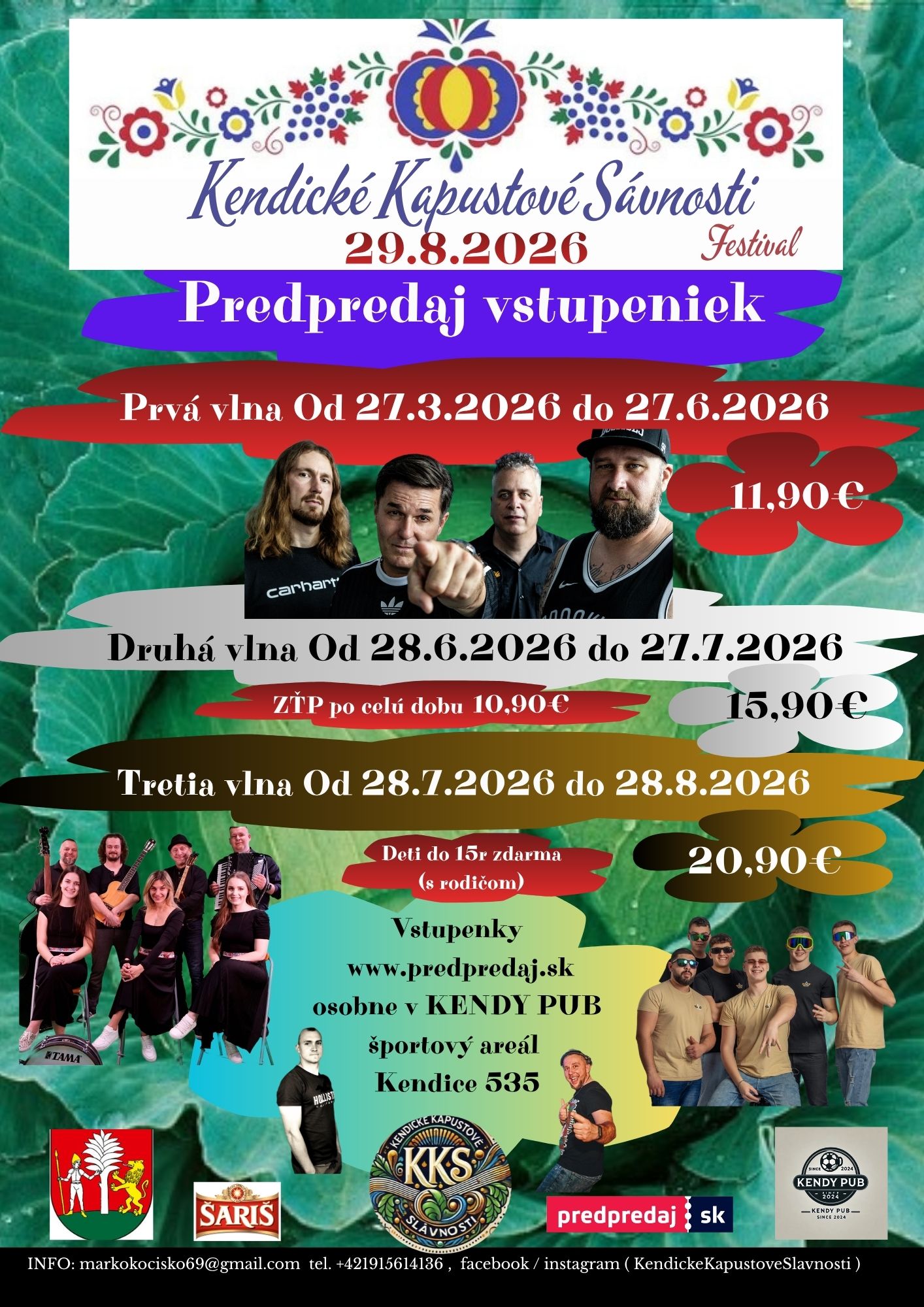 Kendick� kapustov� sl�vnosti 2026 Kendice