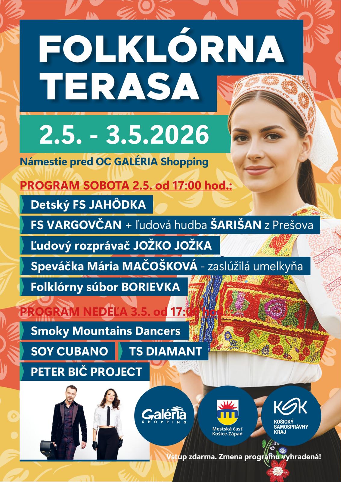 Folkl�rna Terasa 2026 Ko�ice - 3. ro�n�k festivalu