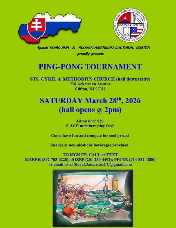 Ping-Pong Tournement 2026 New Jersey