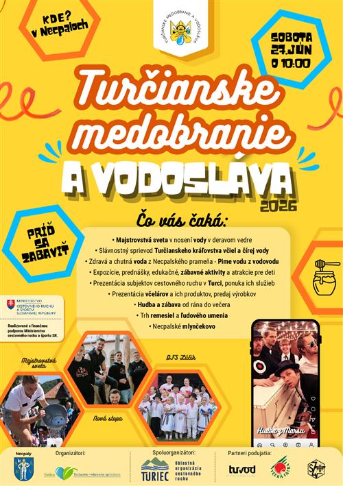 Tur�ianske medobranie a Vodosl�va 2026 Necpaly