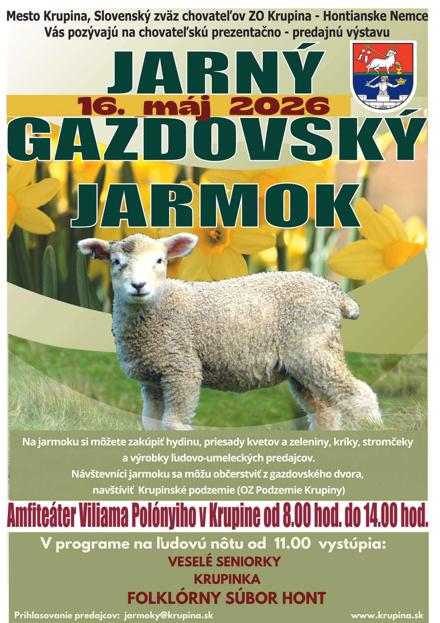 Jarn� gazdovsk� jarmok 2026 Krupina