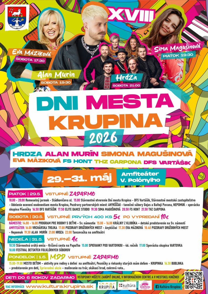 XVIII. Dni mesta Krupina 2026 Krupina