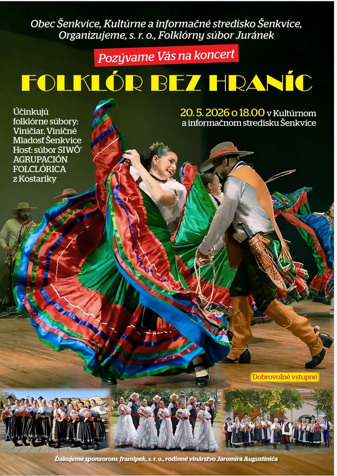 Folklór bez hraníc 2026 Šenkvice