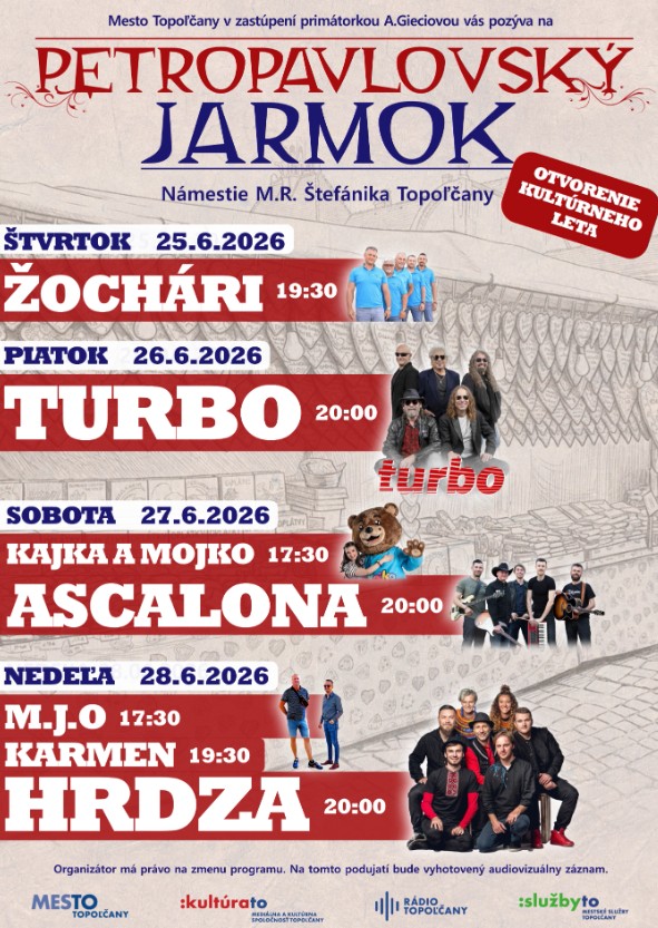 Petropavlovsk� jarmok 2026 Topo��any