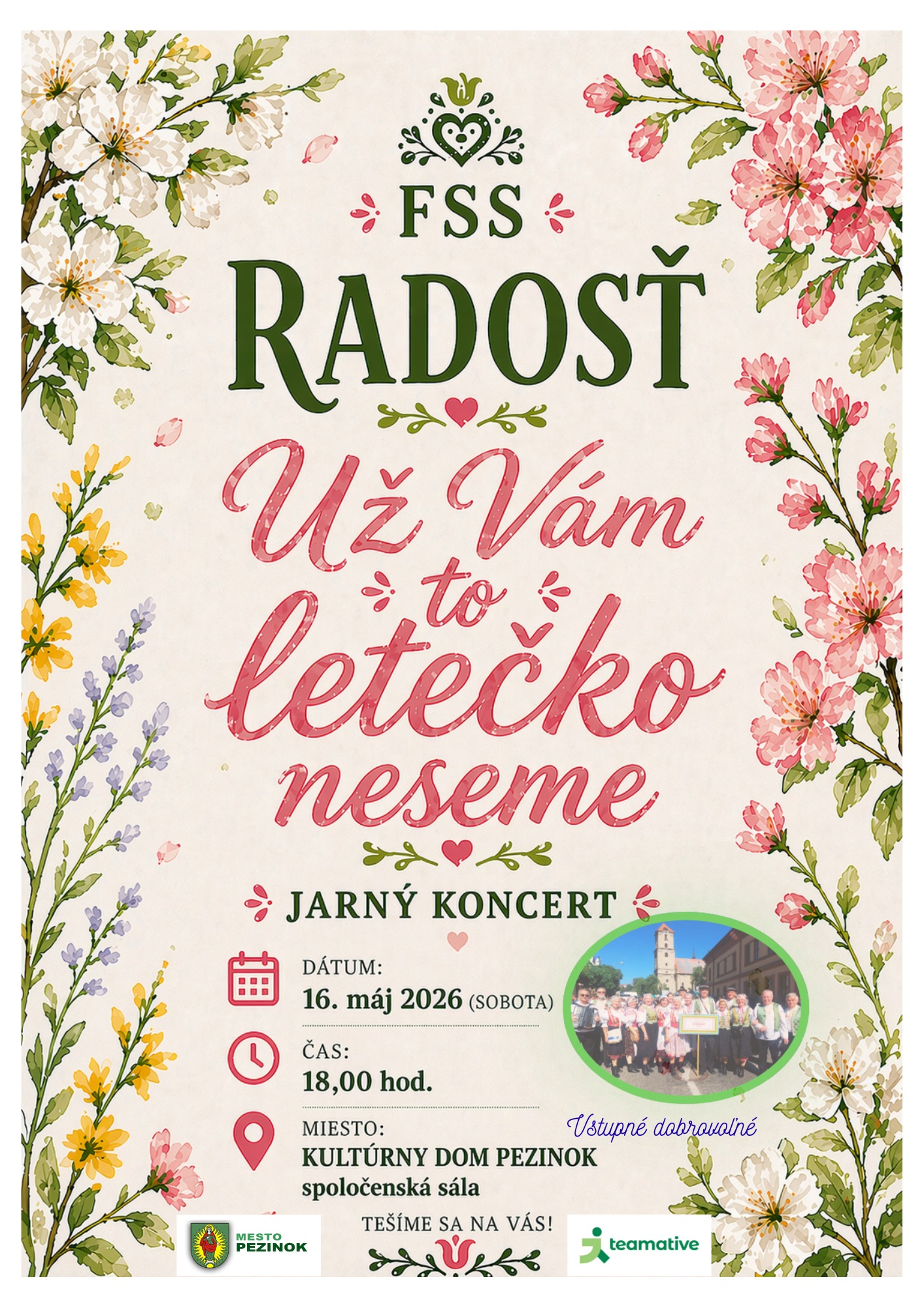 U� V�m to lete�ko neseme 2026 Pezinok